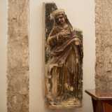 ...e Santa Caterina d�Alessandria, le quali probabilmente decoravano in passato la facciata della chiesa